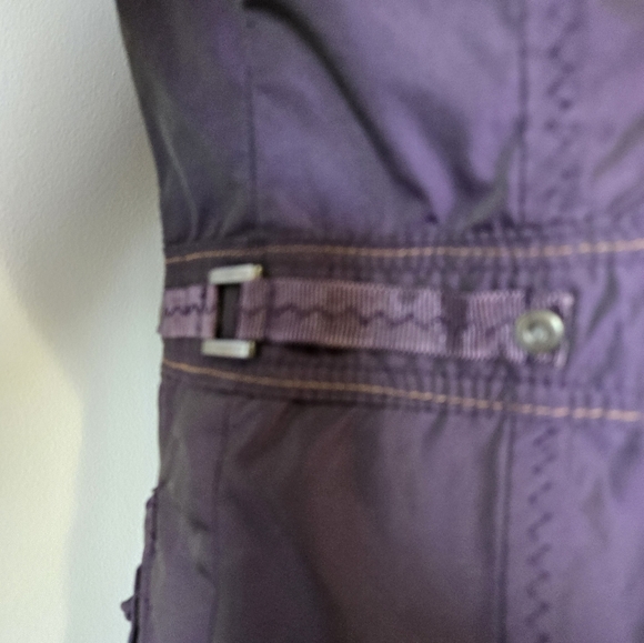 Crisca Purple Oversized Ruffle Neck Jacket. Size 8 - Picture 8 of 14